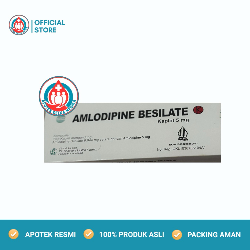 Buatan pabrik Pt.SLF || Amlodipine 5 mg perbox isi 3 lembarrrrr