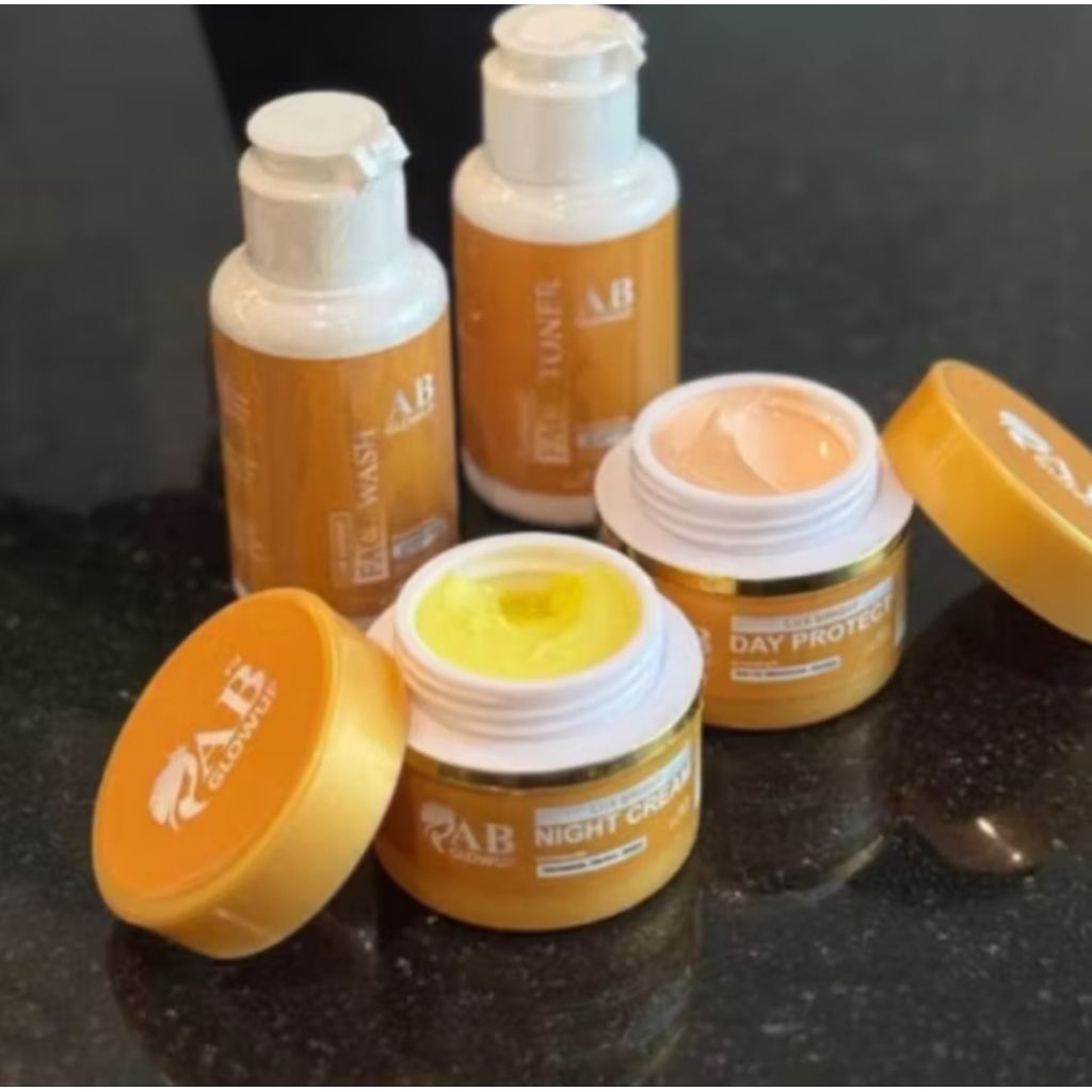 AB GLOW UP GOLD ORIGINAL HEMPASKAN FLEK DAN SEMUA MASALAH KULIT  ORIGINAL 100%