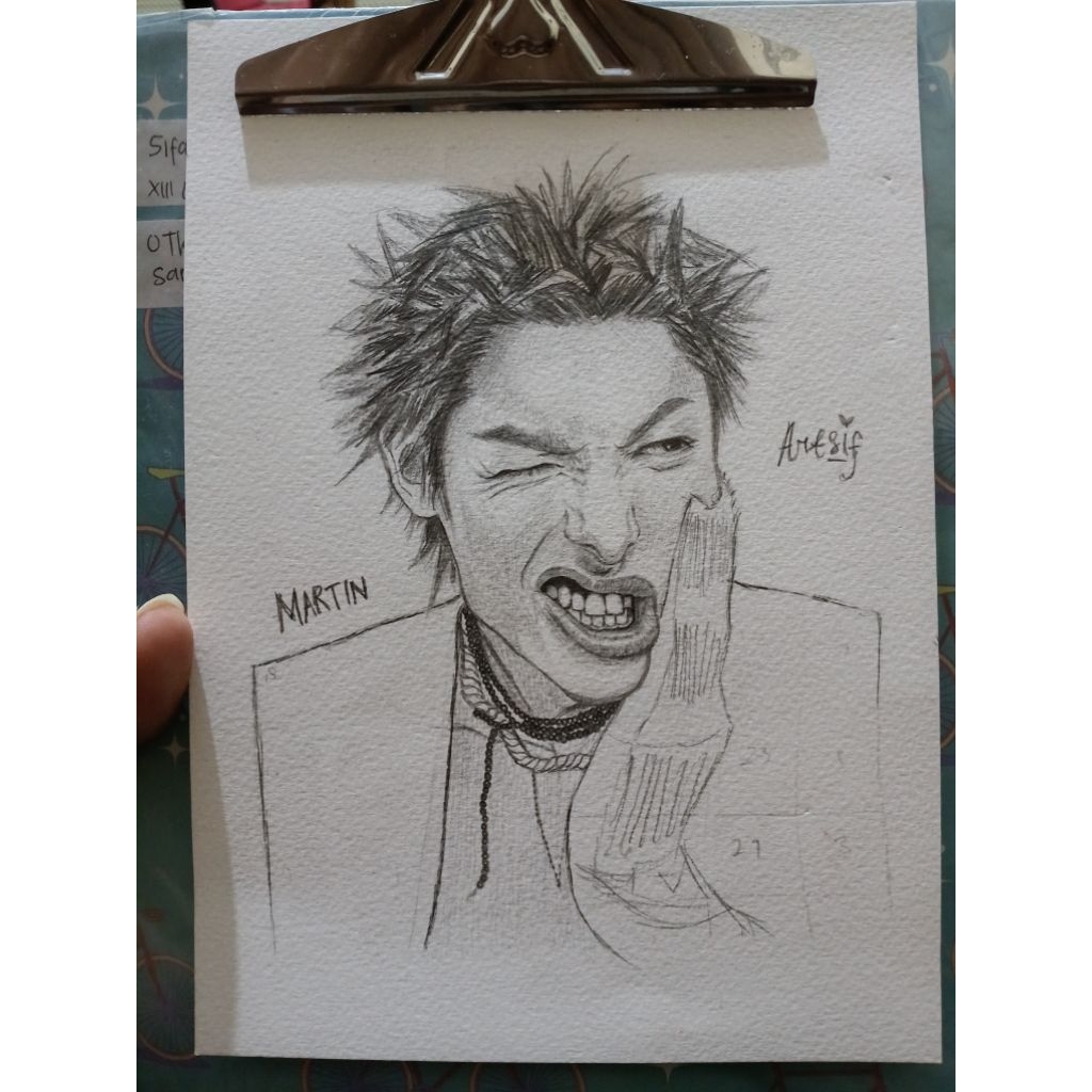 JASA LUKISAN FOTO/HITAM PUTIH/KPOP/KERTAS Tebal