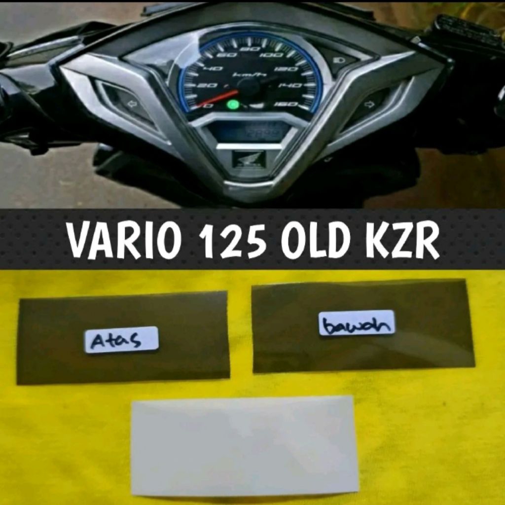 sticker polarizer polariser set atas bawah lcd speedometer spidometer motor honda vario 125 old kzr