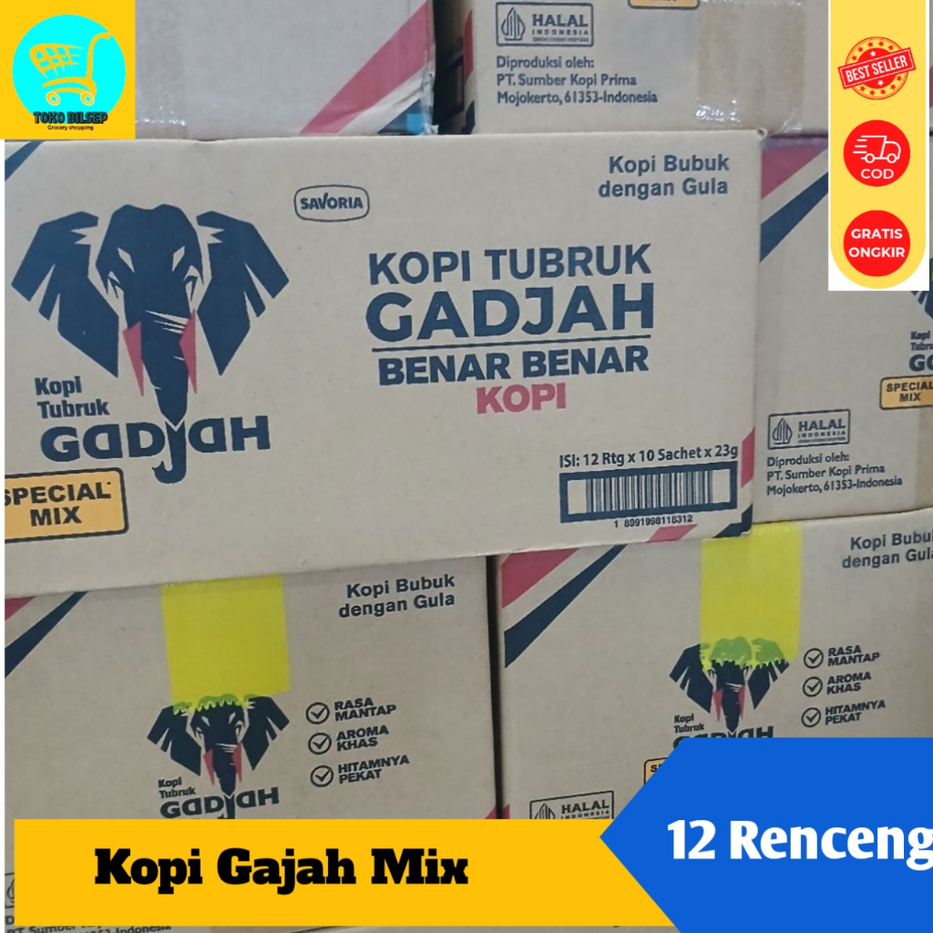 Kopi Gajah Special Mix 1 Dus 120 Sachet