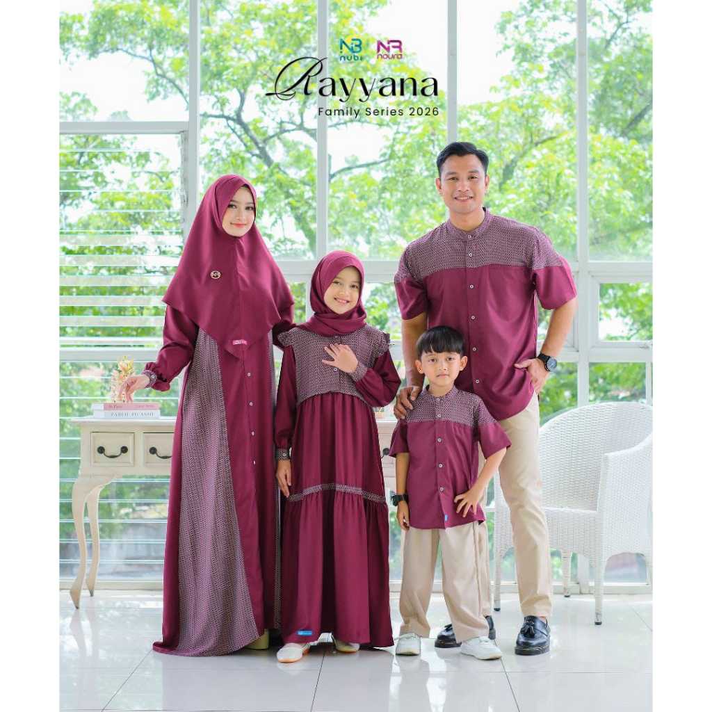 NEW SARIMBIT RAYYANA FAMILY SERIES 2026 BY NUBI (MAROON)
