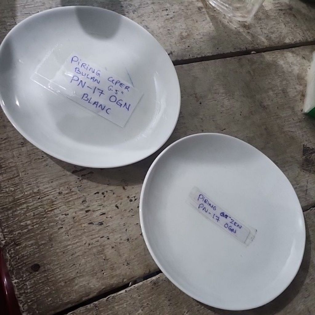 dessert plate coupe 6,5inch 16cm zen blanc piring kecil keramik white plate 17cm piring kue piring b