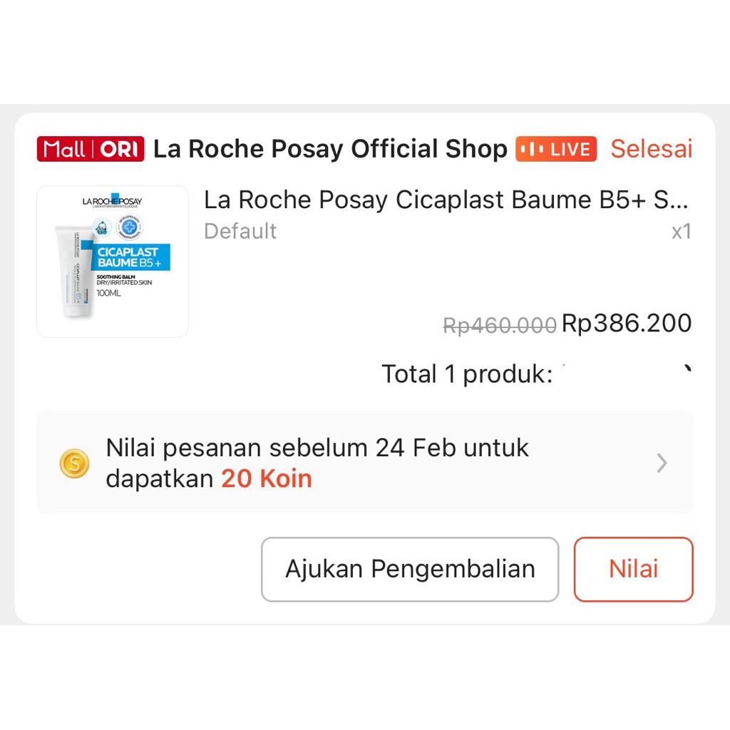 la roche posay cicaplast baume b5+ 100Ml