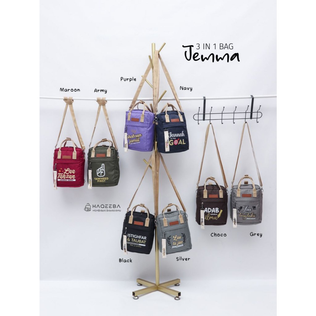 Haqeeba 3in1 Bag Jemma Tas Jinjing dan Slempang