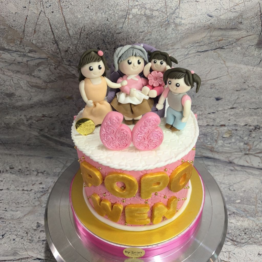 [BYSEANDCO] Custom Tema Fondant Birthday Cake