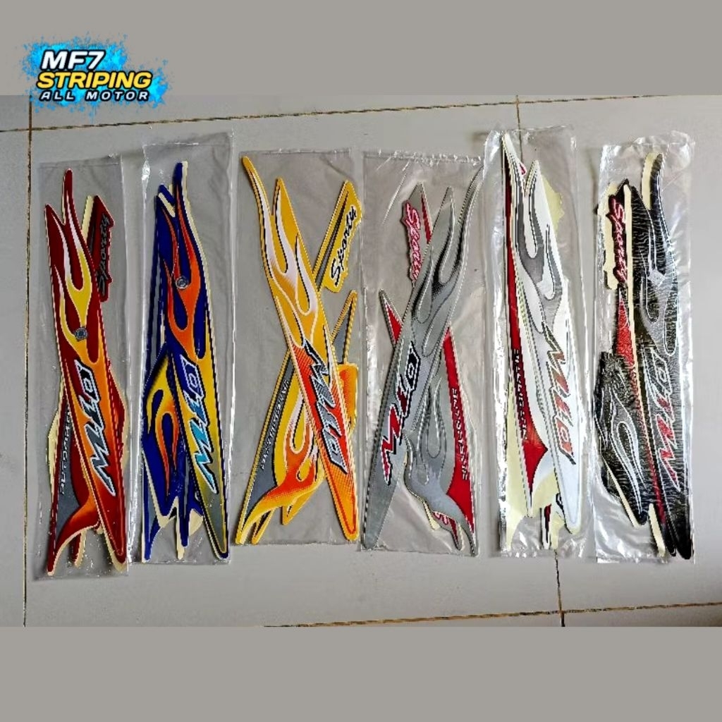 STRIPING MIO SPORTY 2006 FULLSET ORIGINAL LOOK STIKER MIO SPORTY 2006