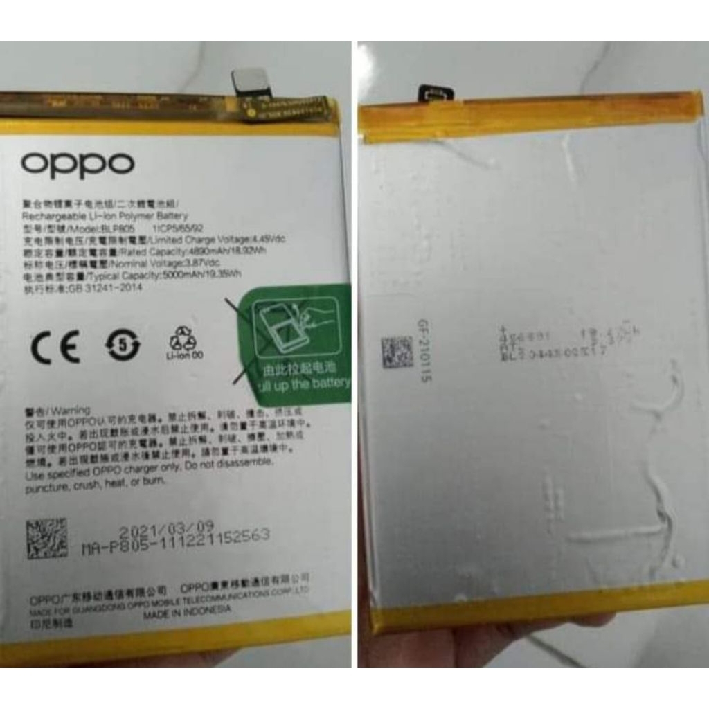 Baterai copotan Oppo A54 (Original)