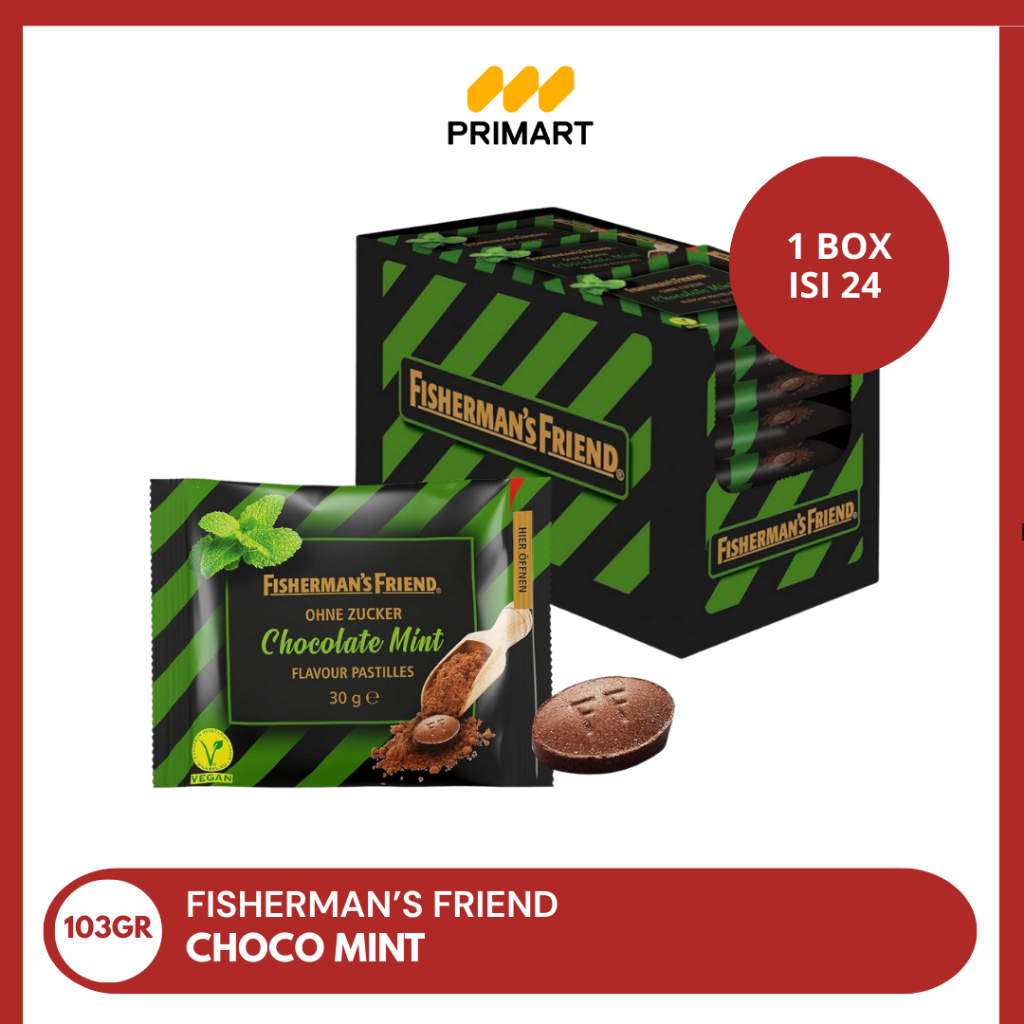 Fisherman's Friend Choco Mint Permen Mint 25 gr - 1 BOX