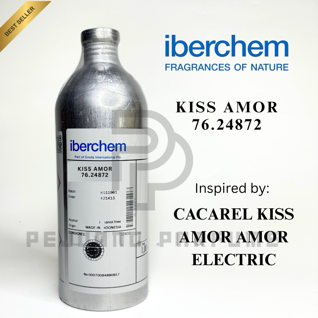 BIBIT KISS AMOR 76.24868 IBERCHEM 1KG SEGEL PABRIK | AROMA SEARAH DENGAN CACAREL AMOR-AMOR ELEKTRIC 