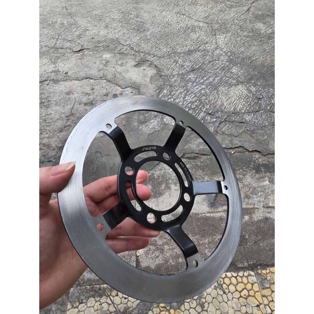 Disc Piringan Cakram Depan 220MM Sunstar Cekung Wave Buta Kharisma - Supra Fit - Supra 125