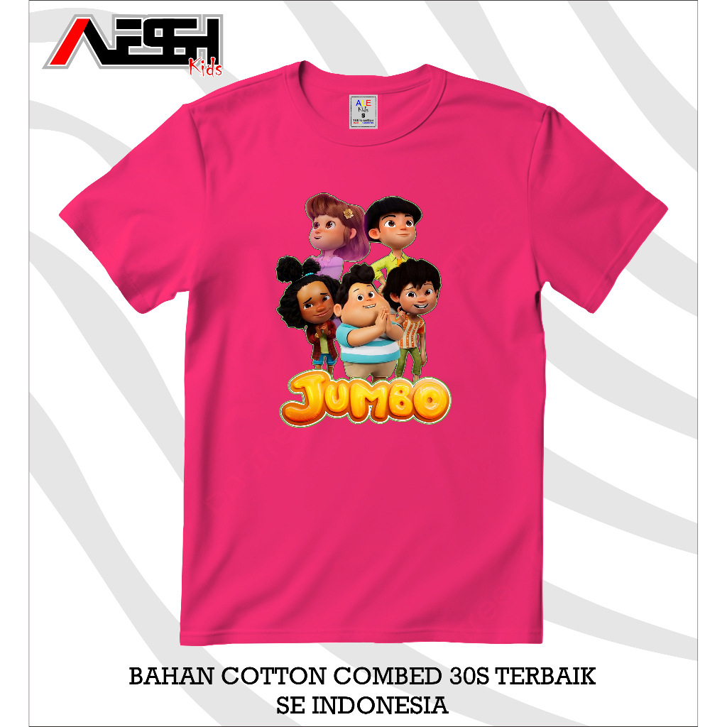 Kaos anak perempuan premium motif jumbo - kaos anak cewe