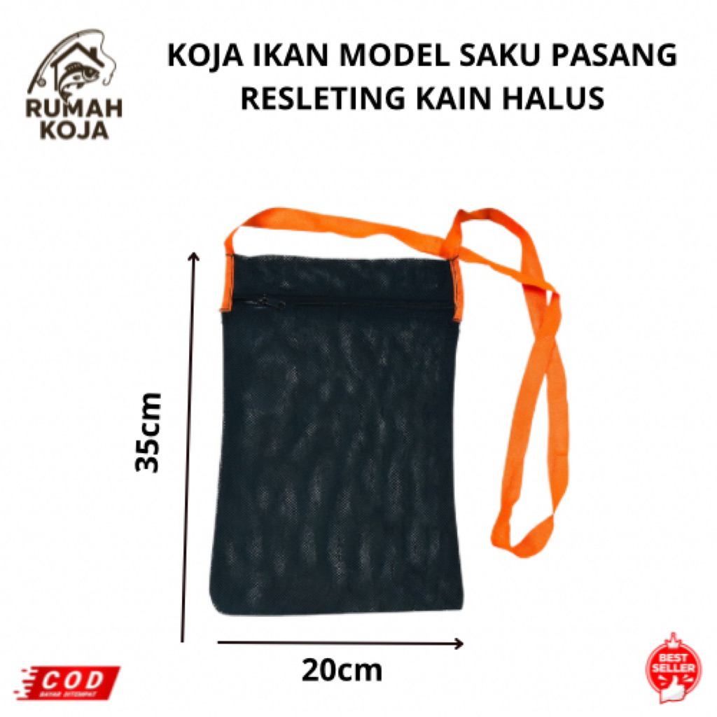 RUMAH KOJA - KOJA IKAN MODEL TAS SAKU PASANG RESELETING KAIN HALUS