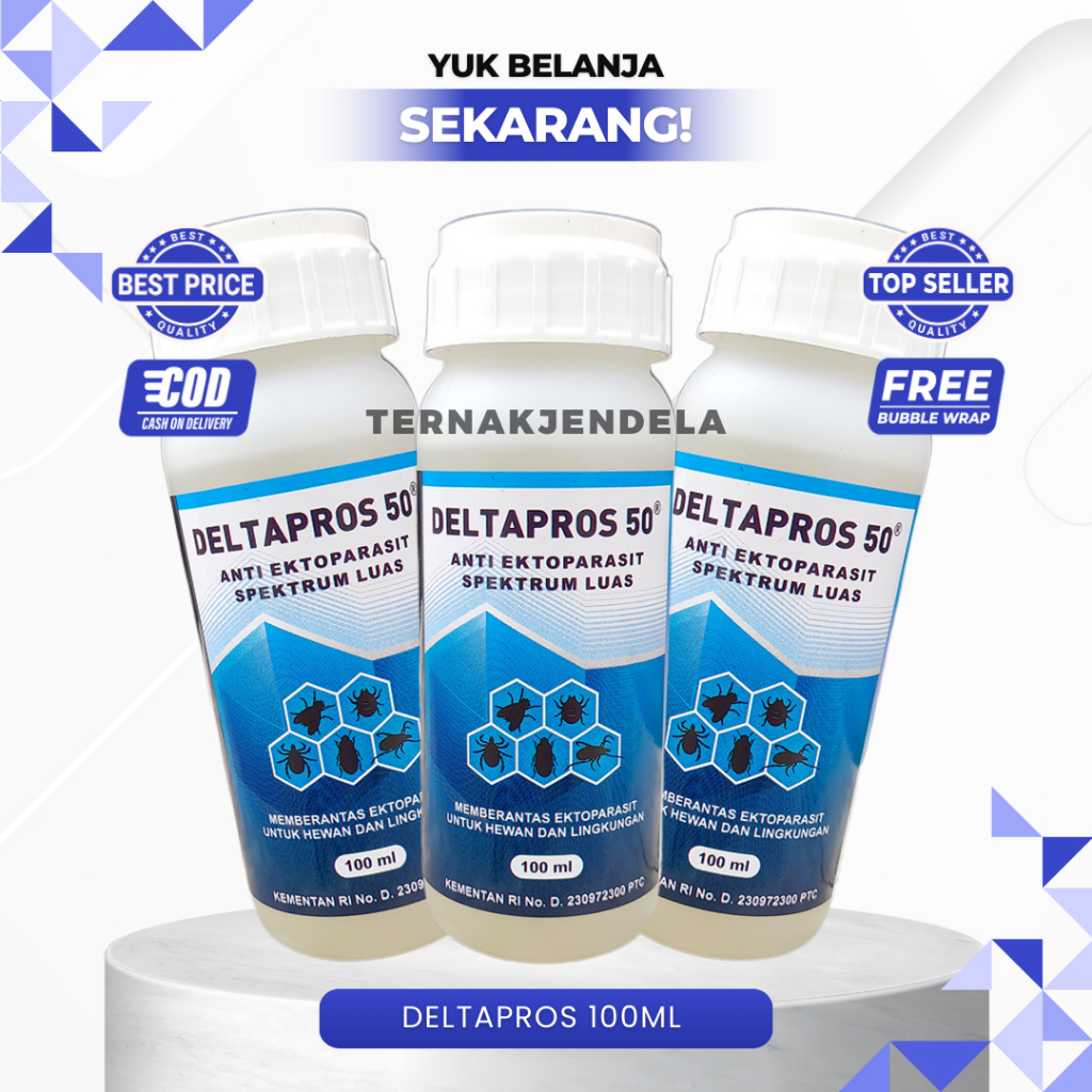 DELTAPROS 100ML VADCO - Obat Pembasmi Lalat & Larva Lalat Caplak Kutu Pinjal Pada Sapi Paling Ampuh