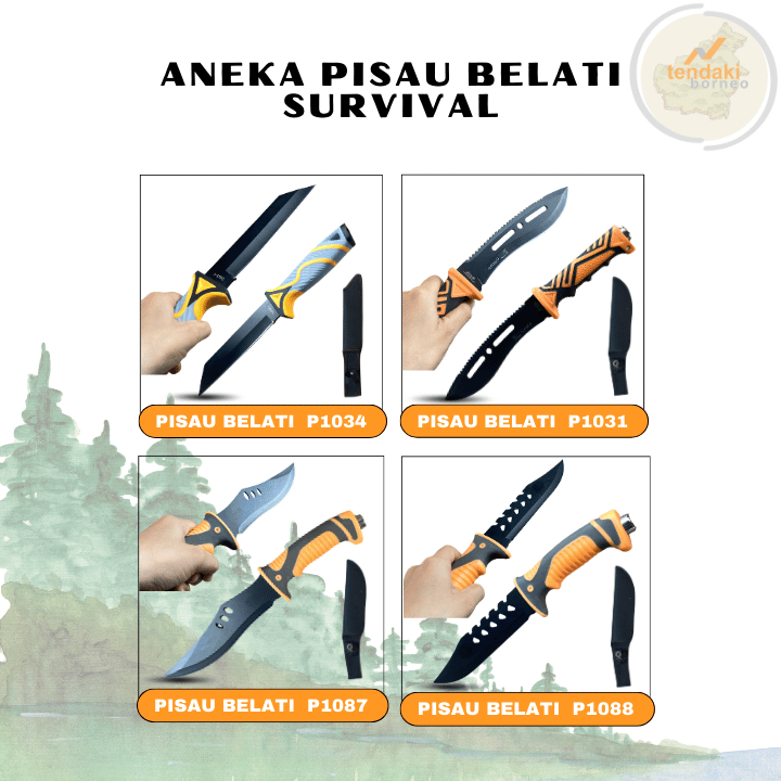 Grosir Pisau Belati Karambit Survivalkit Outdoor Super Tajam Stainless Steel Kitchen Knife Serbaguna