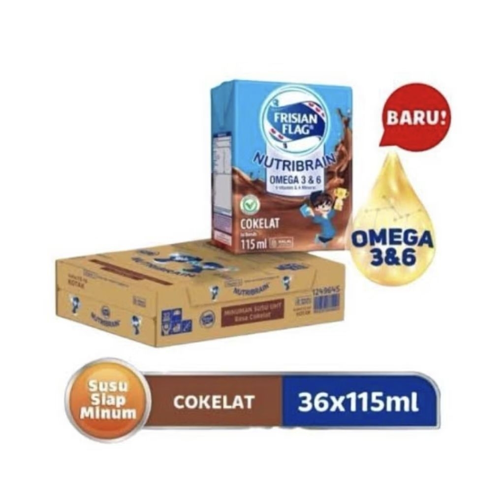 READY STOK Susu Frisian Flag Plan - Susu Frisian Flag Coklat - Susu Frisian Flag Kotak 110ml - Susu 