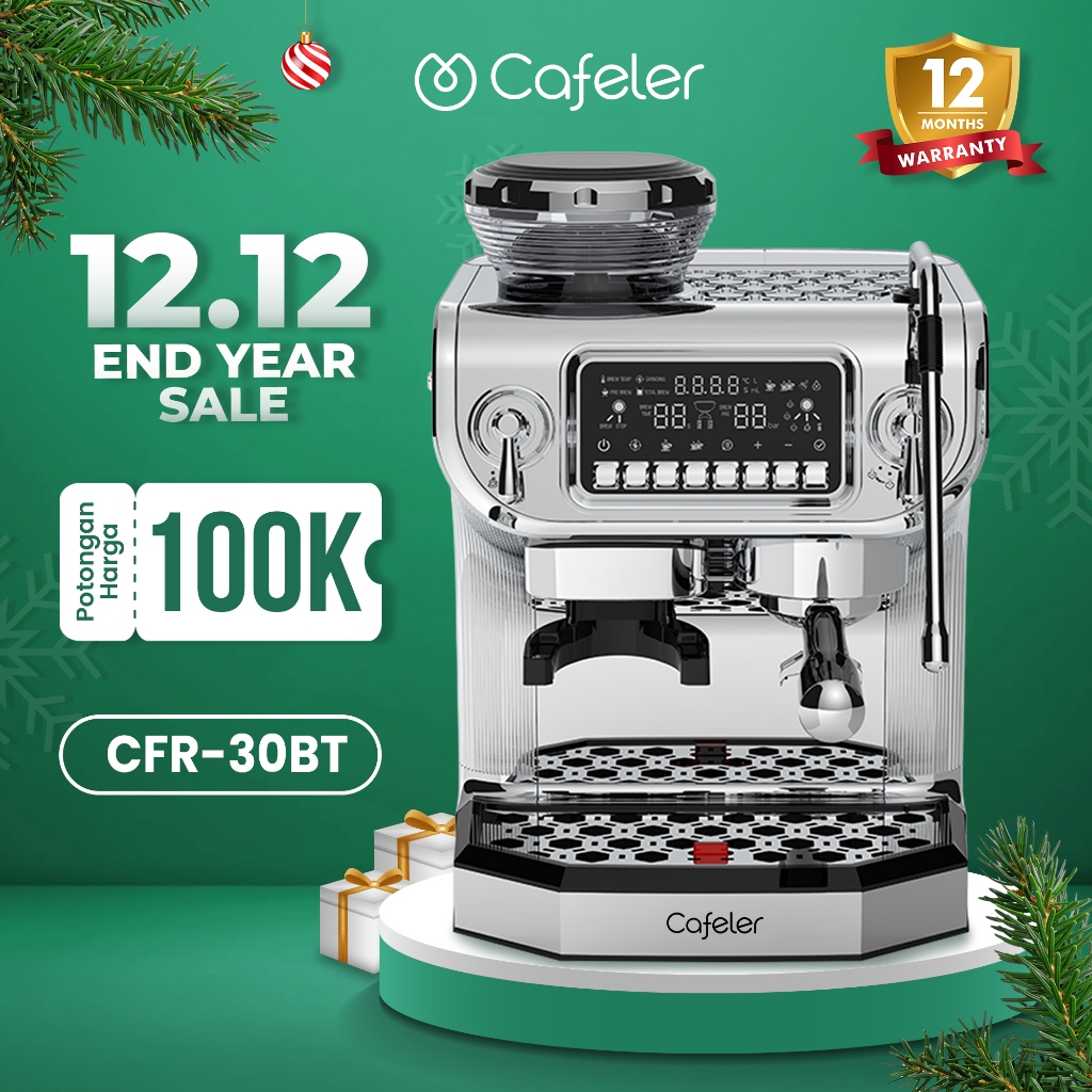 Cafeler Mesin Kopi Espresso 3 Heater Coffee Maker Otomatis Kontrol