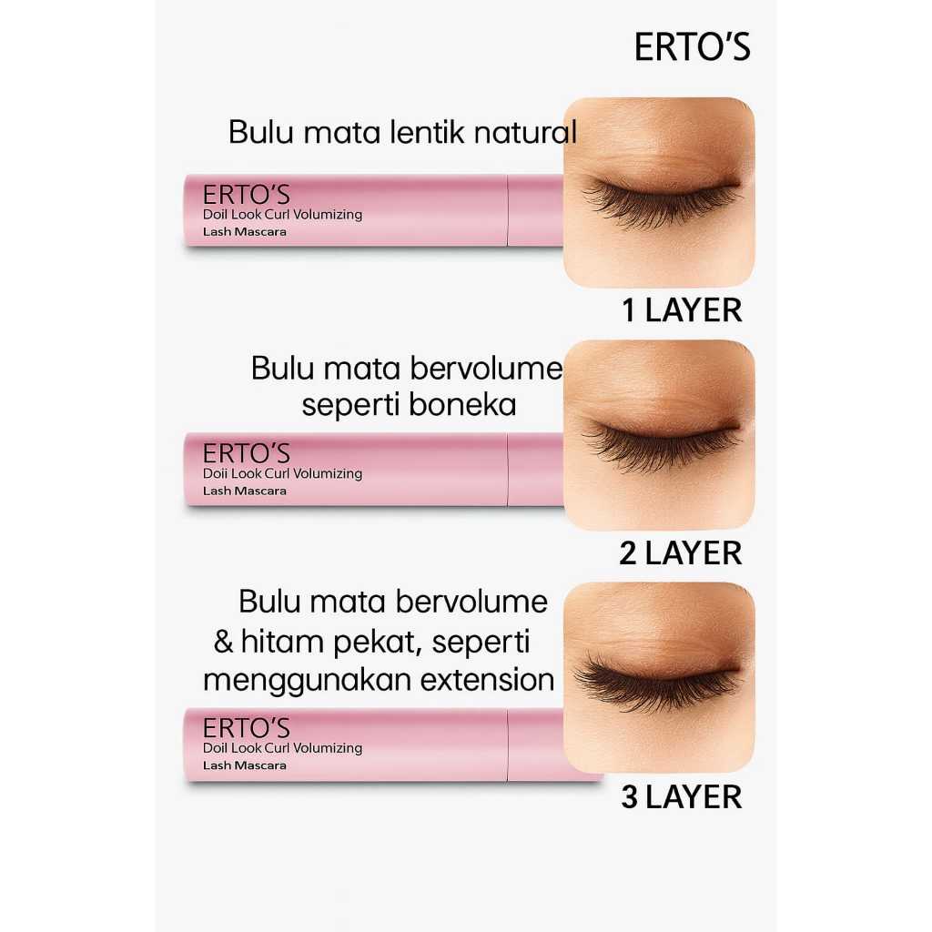 PAPYDU ERTOS MASCARA DOLLS LOOCK /MASCARA ERTOS ORIGINAL BPOM