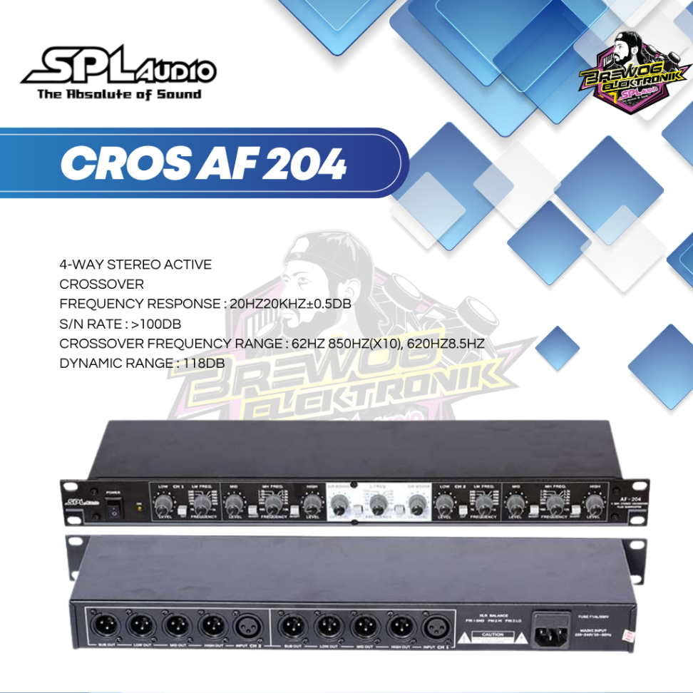 CROSSOVER SPL 4 WAY AF204 ORIGINAL BREWOG SPL AUDIO