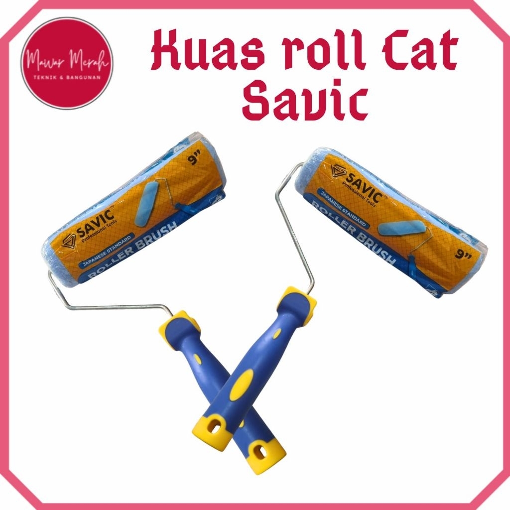 Kuas roll cat tembok Savic 6inch