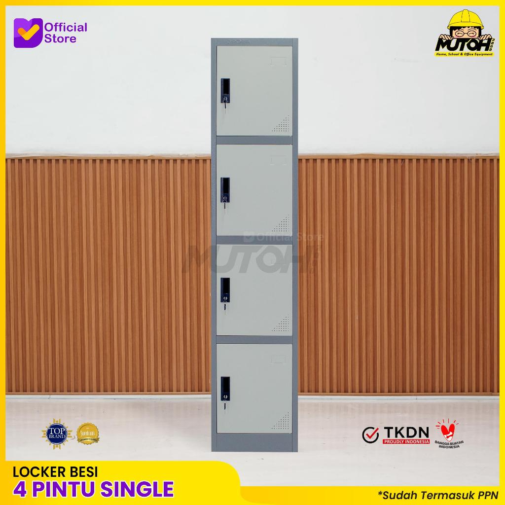Loker besi 4 pintu | lemari locker besi 4 pintu single MUTOH2000