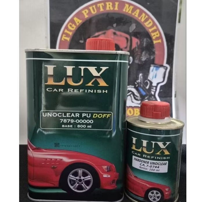 pernis (clear coat) mobil bermerek Lux Unoclear PU Doff