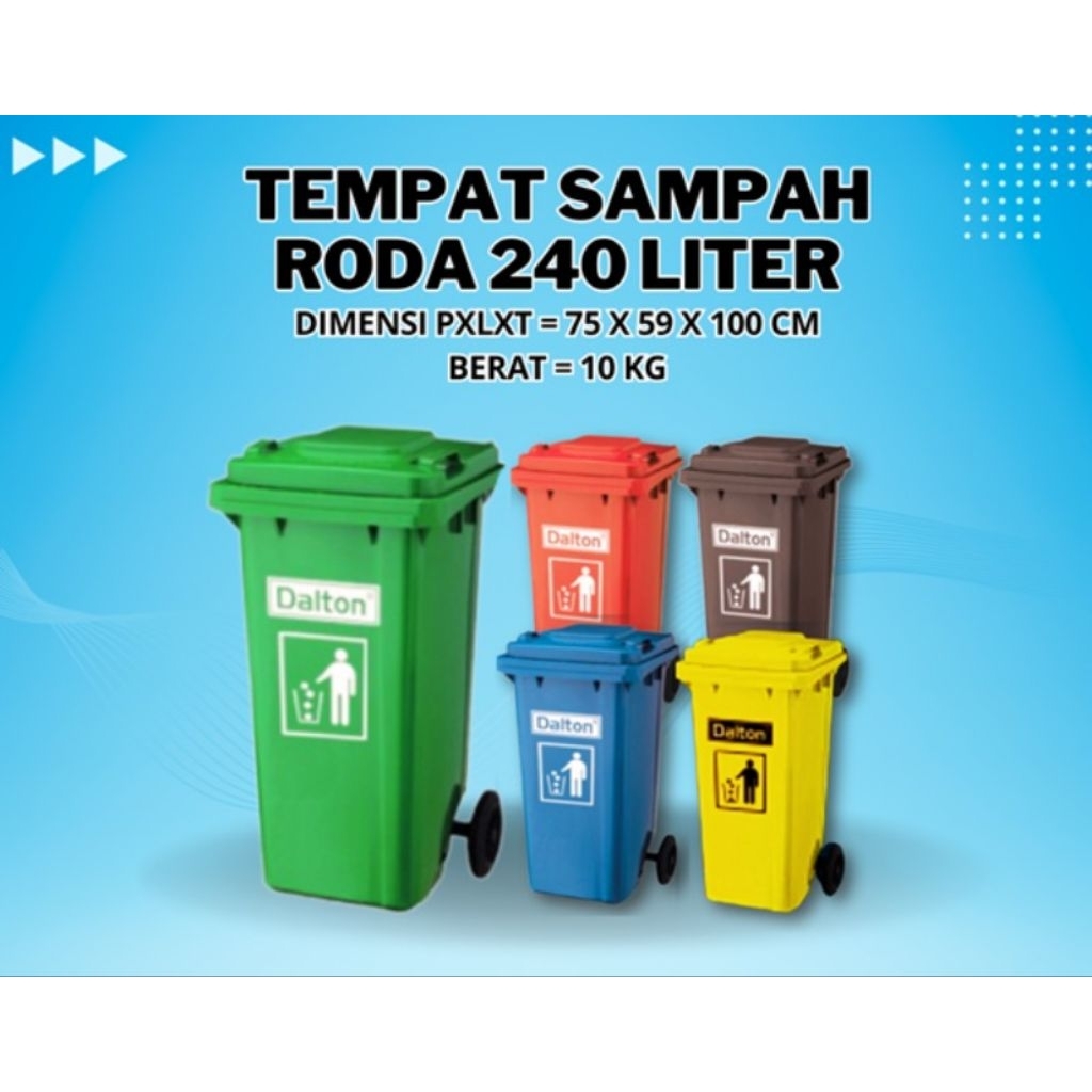 Tempat Sampah DALTON 240 liter