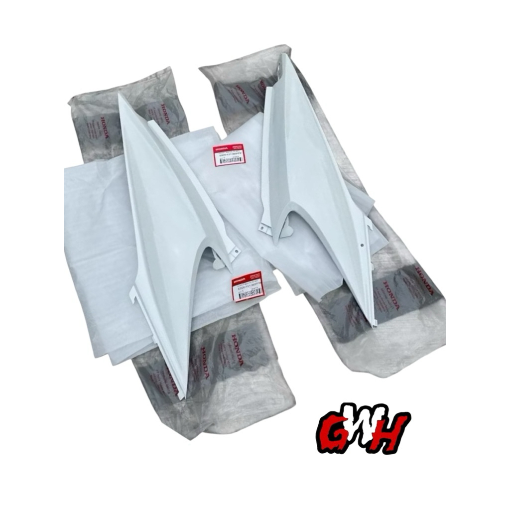 Cover Body Belakang Samping Putih Beat Karbu Original AHM Tameng Belakang Beat Karbu Body Kanan Kiri