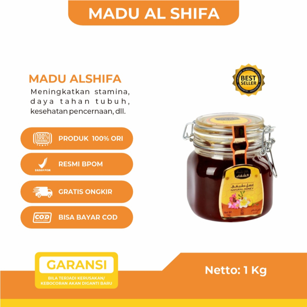 Madu Al Shifa 1kg Madu Al Shifa Asli 100% - 1kg