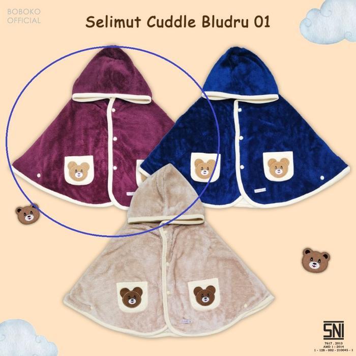 Boboko Selimut Cuddle Bludru / Selimut Bayi Boboko