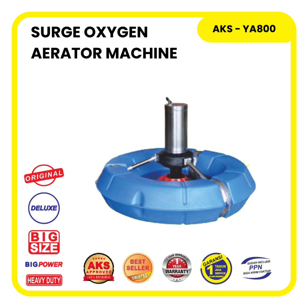 Mesin Aerator Pompa Air Mancur Kolam Ikan/Taman bahan Stainless Budidaya Tambak Udang / AKS - YA800
