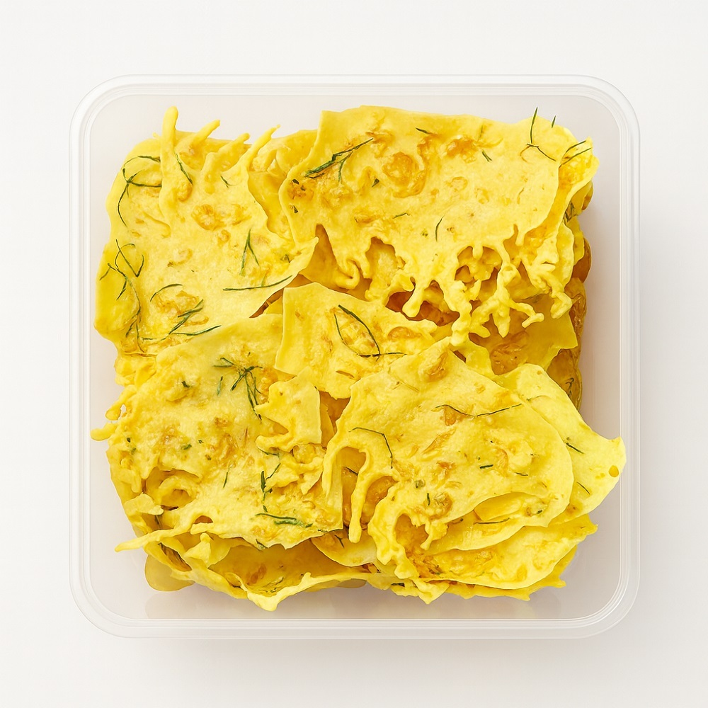 Peyek Ebi 250 gr Premium – Rempeyek Udang Super Renyah Gurih | Kemasan Thinwall 3000ml Fresh & Tidak