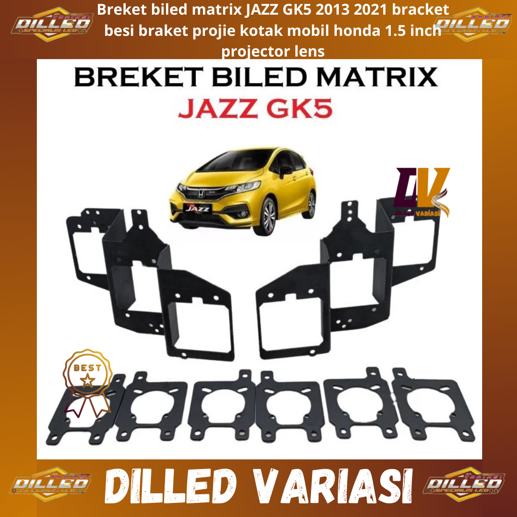 Breket biled matrix JAZZ GK5 2013 2021 bracket besi braket projie kotak mobil honda 1.5 inch project