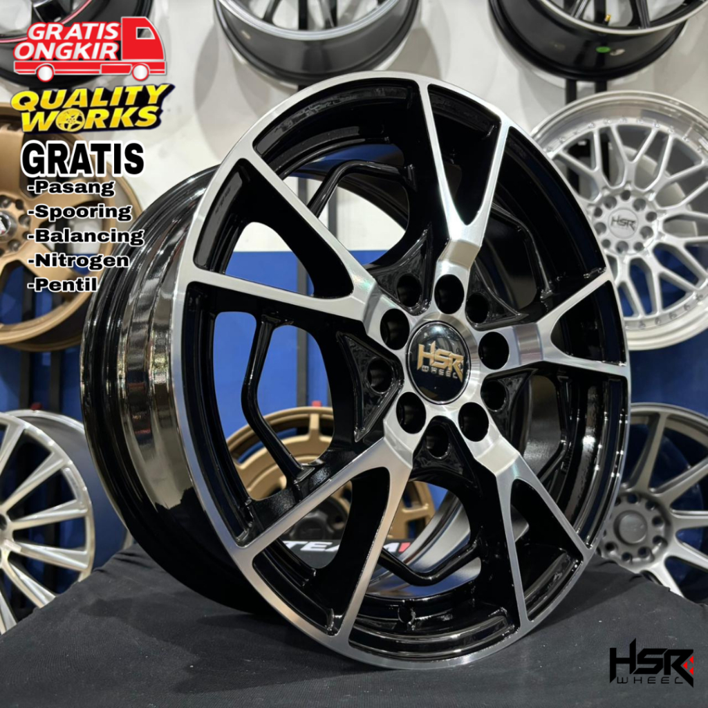 Velg Mobil Ertiga Ring 15 Pnp Ban Standar, Velg Racing HSR Wheel Eximius