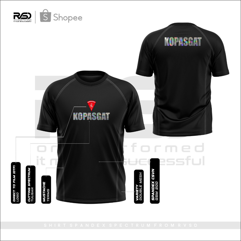 KAOS KOPASGAT/ KAOS JERSEY KOPASGAT FULL SPANDEX CUTTING SPECTRUM