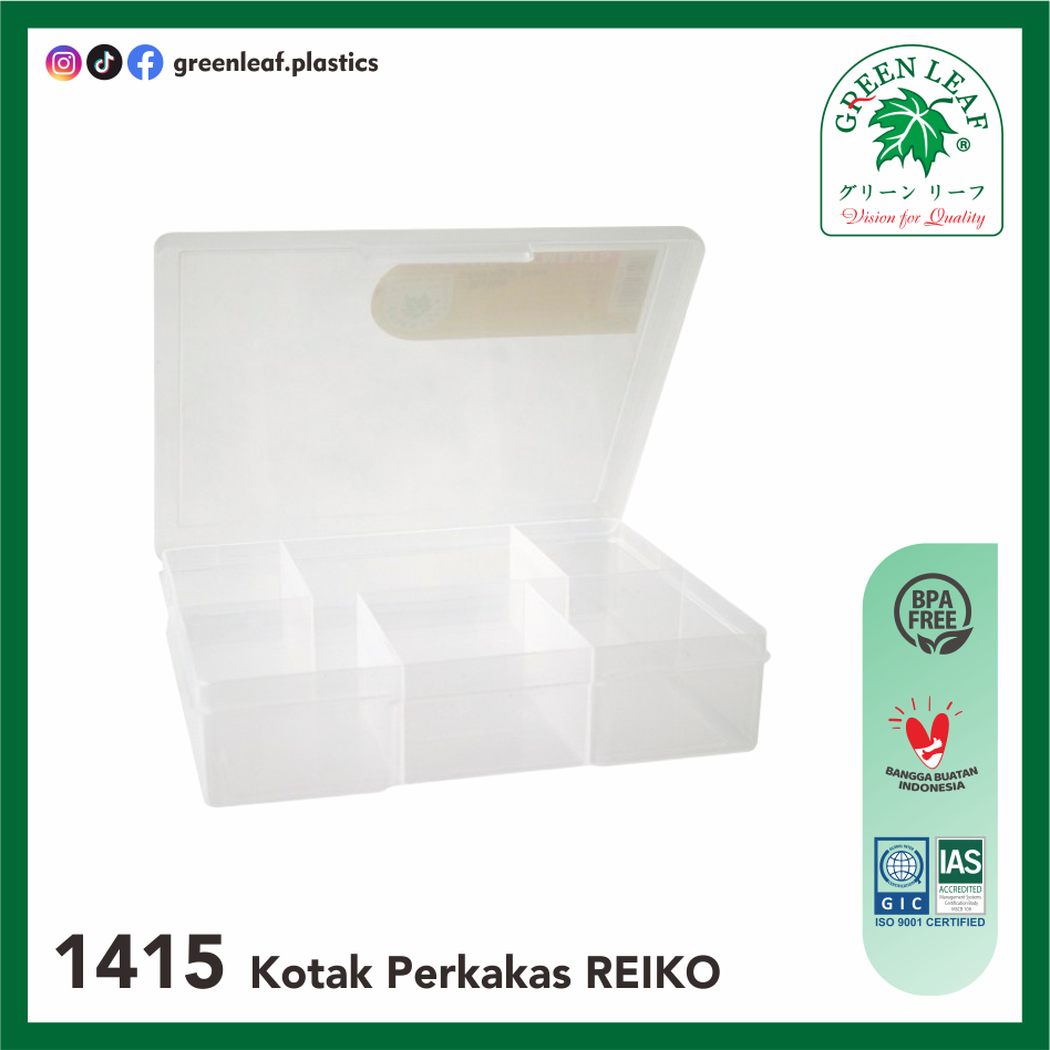 Green Leaf Kotak Serbaguna / Kotak Obat Reiko (1415)