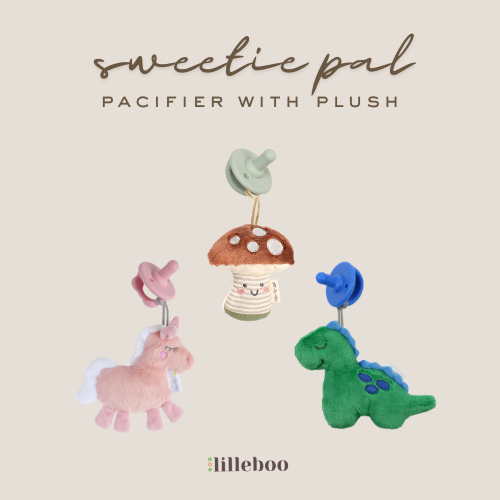 Lilleboo | Itzy Ritzy - Sweetie Pal | Empeng Dot Silikon Bayi + Boneka Anak