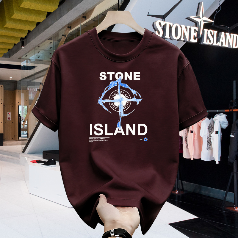 Stone Island Kaos Pria Original – Tshirt Premium Harian Nyaman Bahan Halus & Tebal