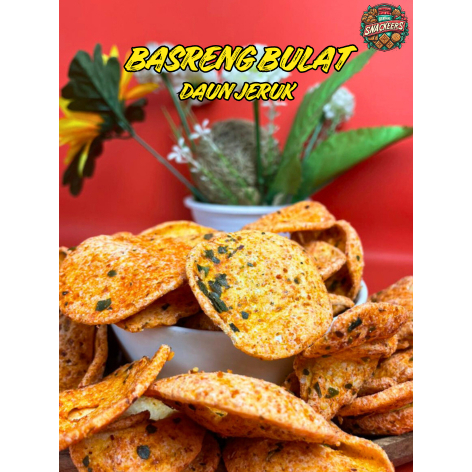 Basreng Pedas Daun Jeruk - Basreng Bulat Pedas Daun Jeruk 250gr/500gr