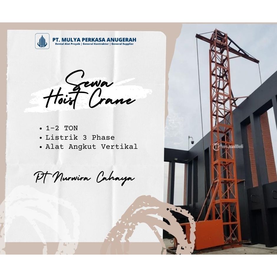 SEWA HOIST CRANE PEKANBARU | 1–2 TON