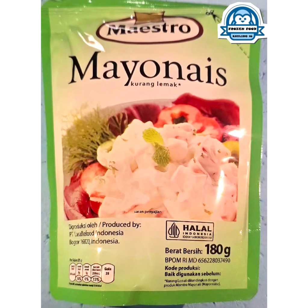 Maestro Mayonaise 180Gr / Mayonaise Original 180Gr