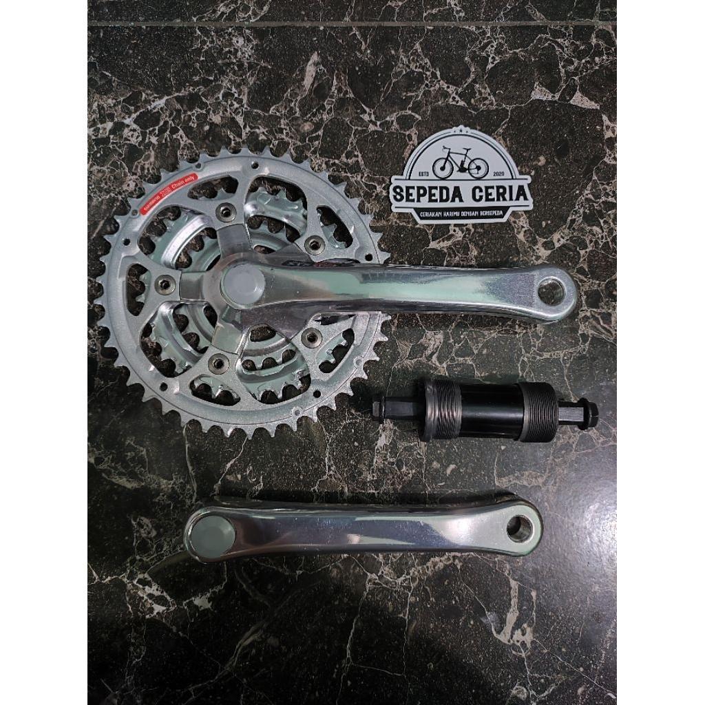 Crankset Shimano STX RC Altus Acera CT92 C101 Crank 42T NOS Vintage Jadul Federal MTB Roadbike Clasi