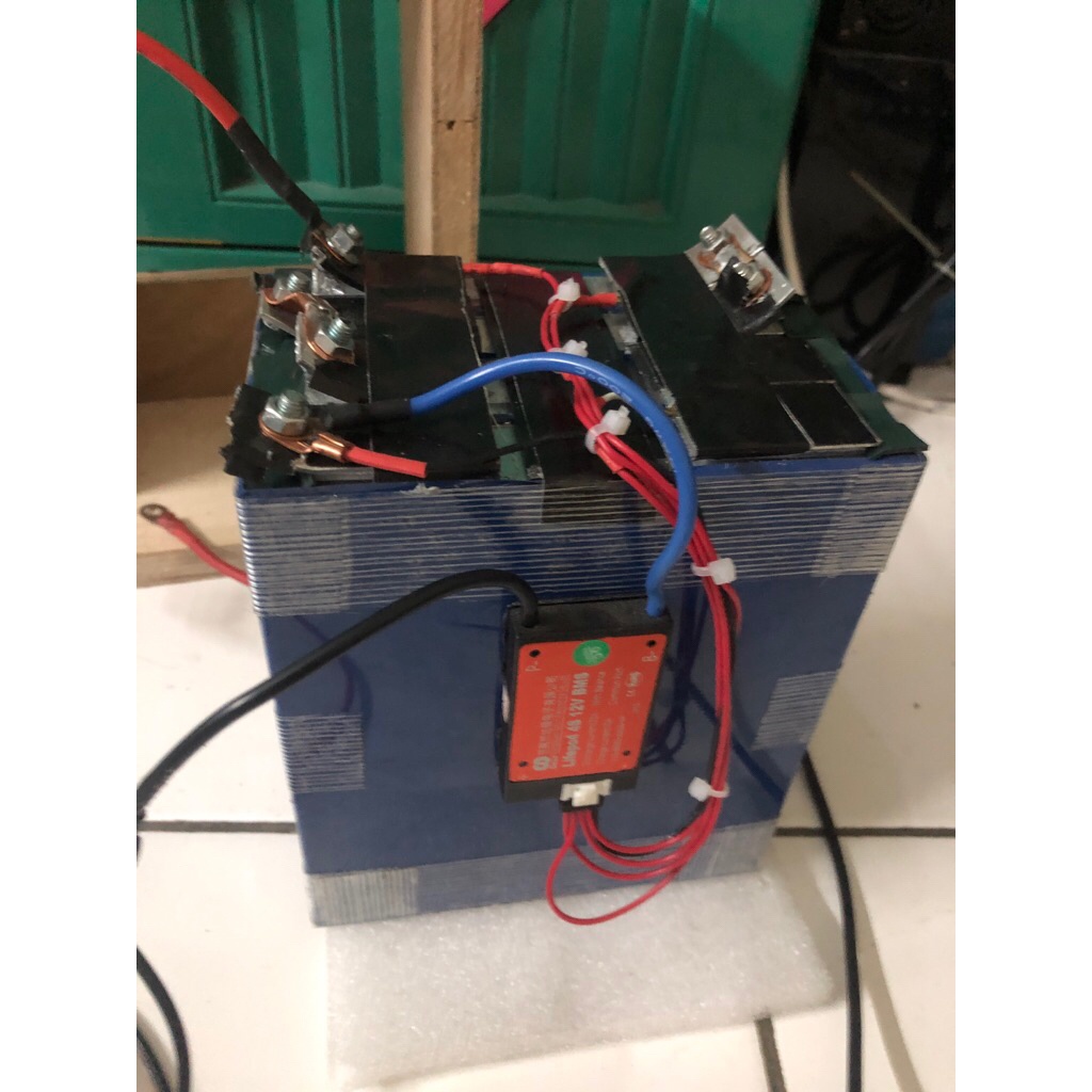 Battery lifepo4 12v 50ah dengan BMS Daly 10/20A