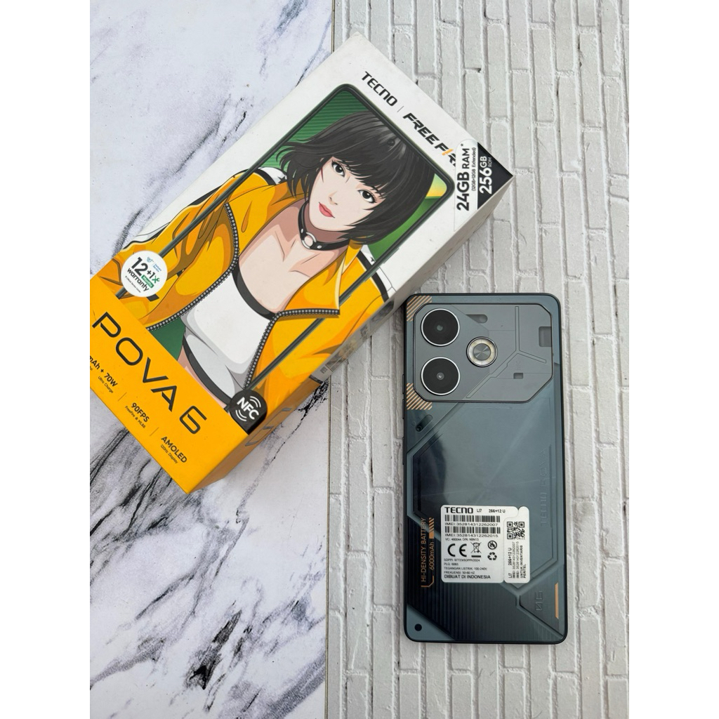 Tecno Pova 6 12/256 Second Resmi Indonesia