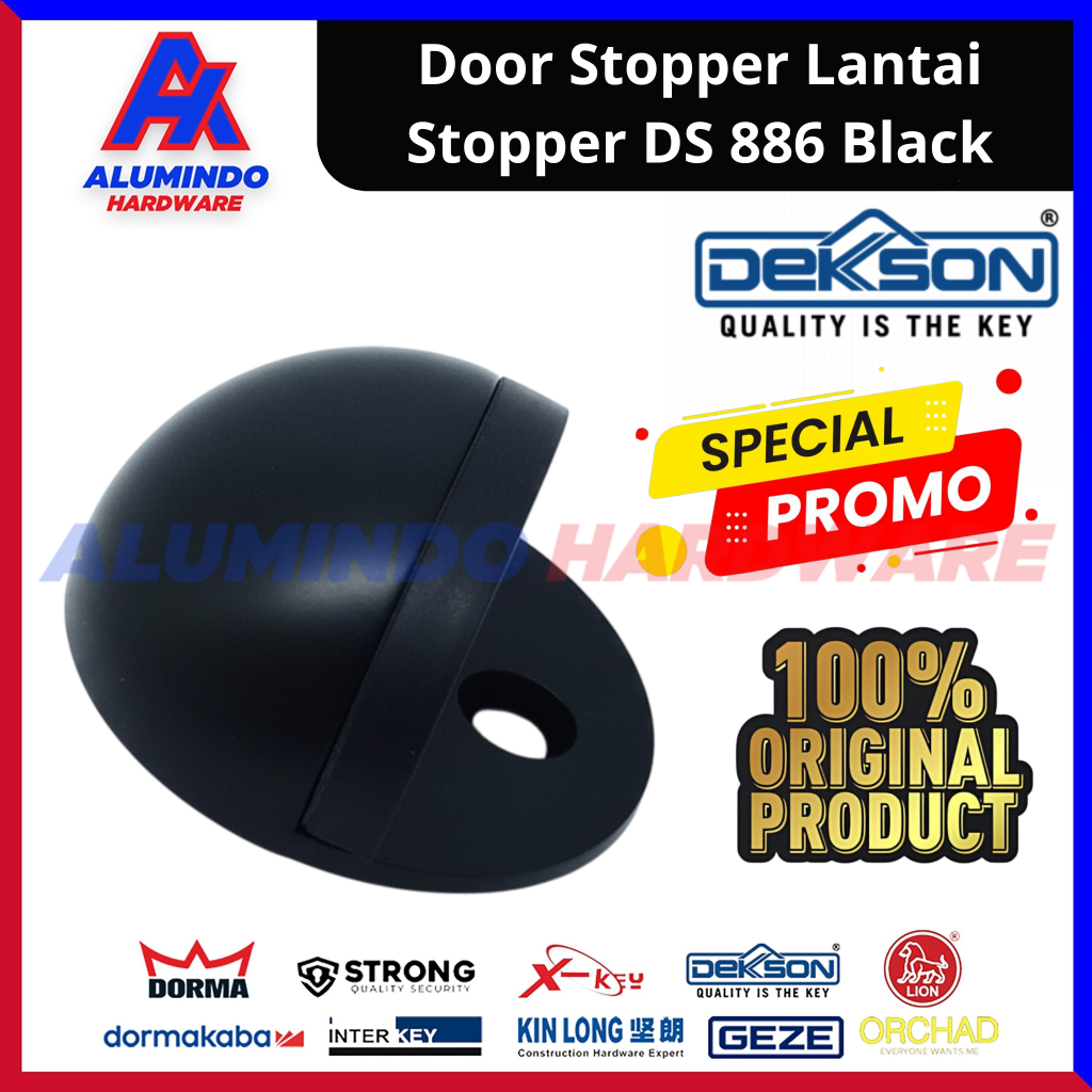 Door Stopper Lantai Dekson DS 886 Black Stopper Keong