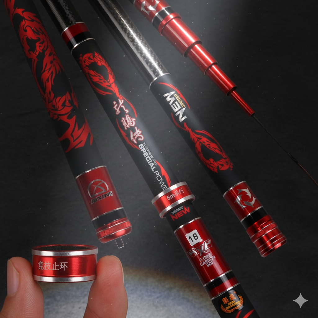 Joran Tegek X-CROSS JUXING Spesial Power Black Carbon Super Ringan Anti Patah