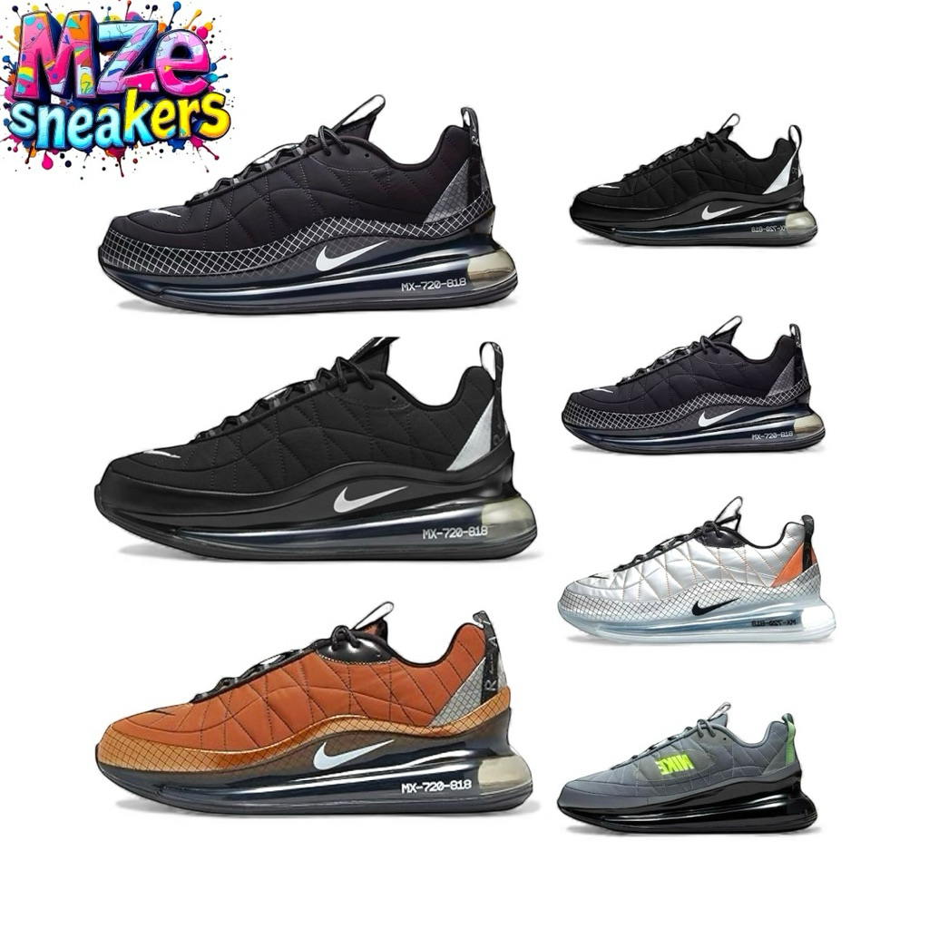 sepatu sneakers air max 720-818 white black terlaris