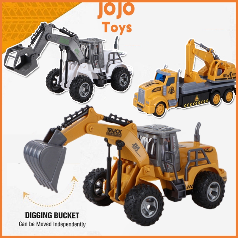 JOJO Mainan Anak Mobil Excavator Excavator Remote Control Besar RC  Eskavator Remote
