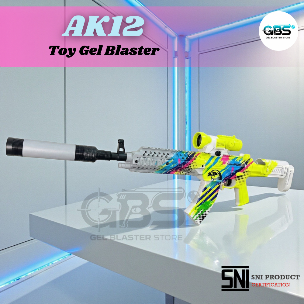 GBS AK12 New Arrival Mainan Anak Tembak-tembakan SNI Bahan ABS