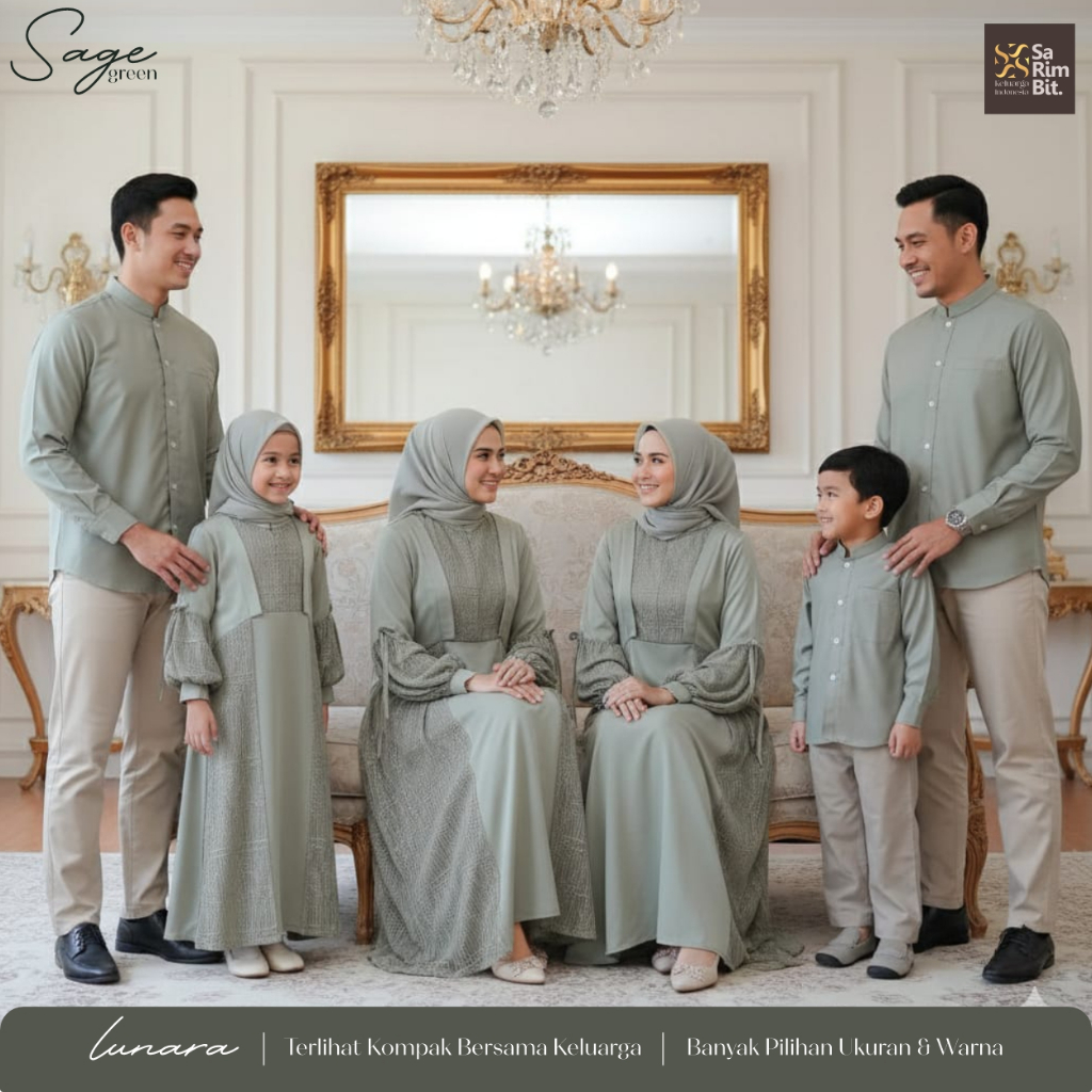 Baju Couple Sarimbit Pasangan Keluarga Gamis Kemeja Ayah Ibu Anak Terbaru Lebaran Idul Fitri 2026